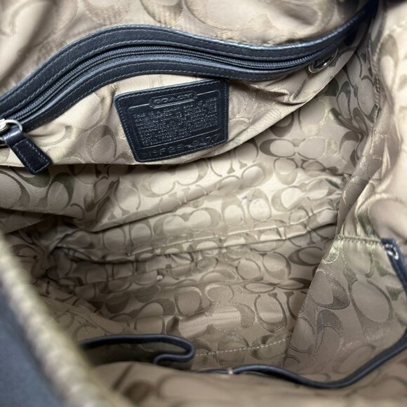 Coach Vintage Slim Legacy Slim Hobo Bag Black Leather Crossbody 9177 Handbag - Picture 8 of 9